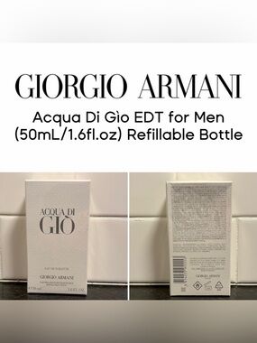 Georgio Armani - Acqua Di Gìo EDT for Men (50mL/1.6fl.oz) Refillable